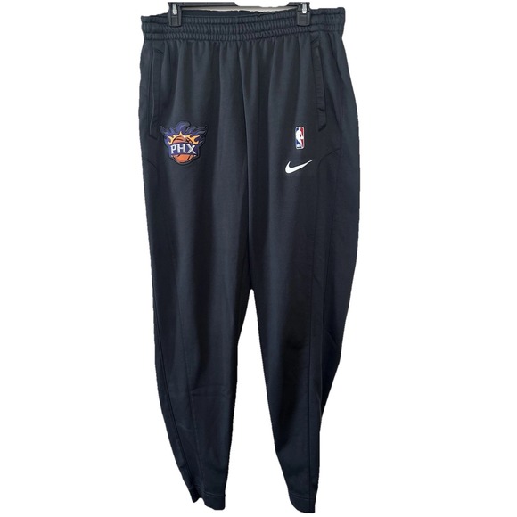 Nike Dri-Fit Sweatpants Men XLT Phoenix Suns NBA Basketball Logo Patch Black EUC - Picture 1 of 14